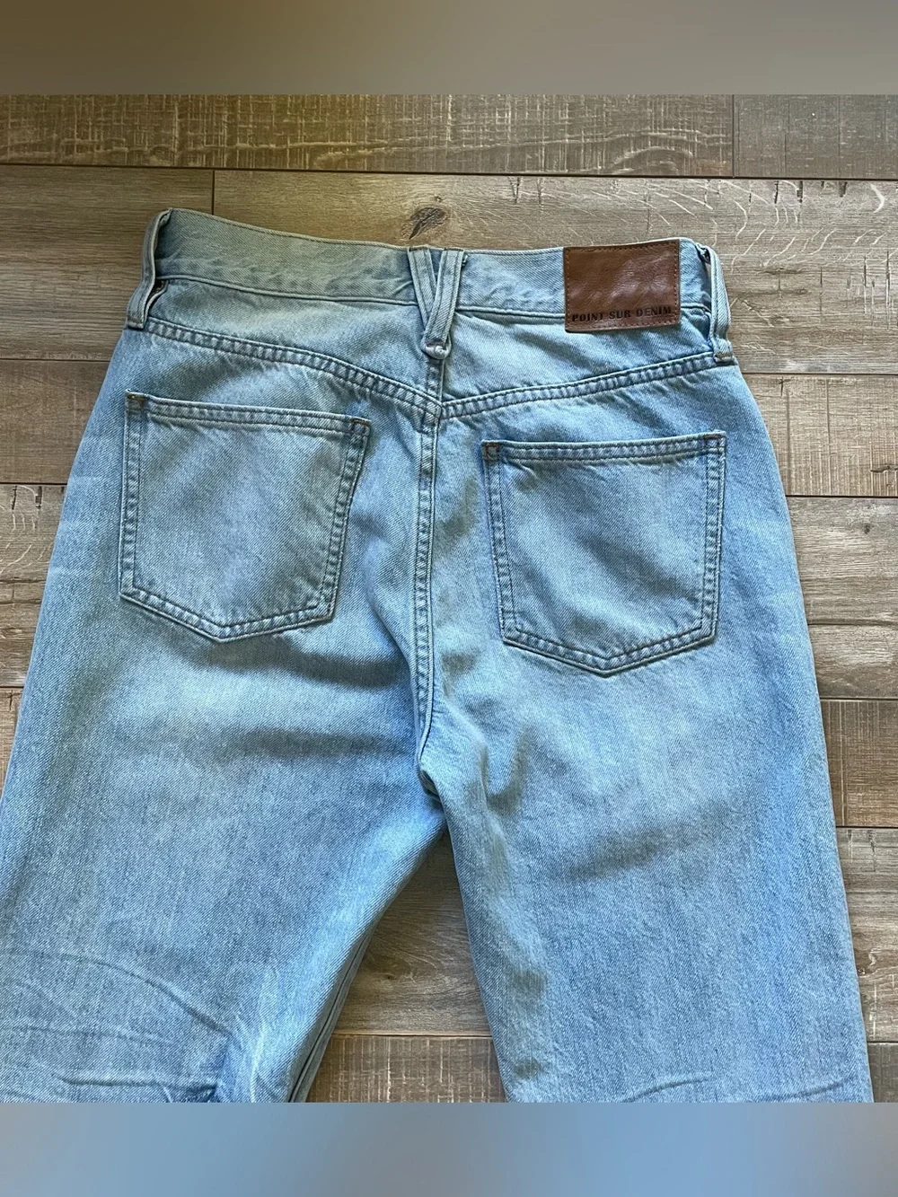 J.Crew Point Sur Denim Jeans Women’s 26 Light Wash High Rise Straight Leg